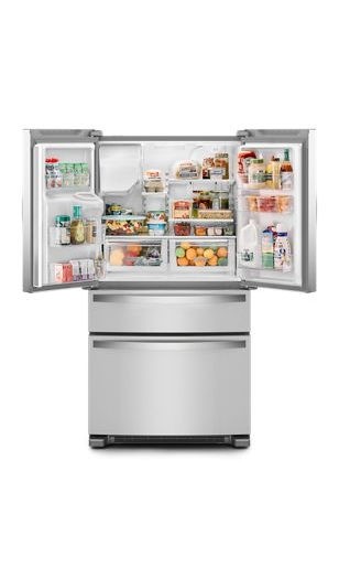 Whirlpool® 36-Inch Wide French Door Bottom Mount Refrigerator WRMF3636RZ