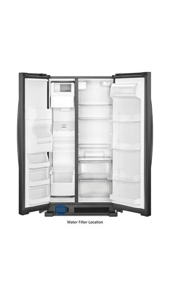 Whirlpool 33-inch Wide Side-by-Side Refrigerator - 21 cu. ft. WRS331SDHB