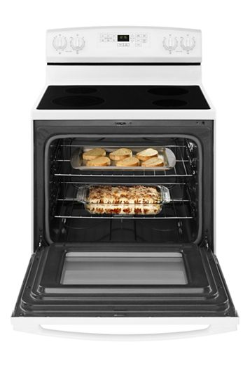 Amana 30-inch Electric Range with Extra-Large Oven Window AER6603SFW
