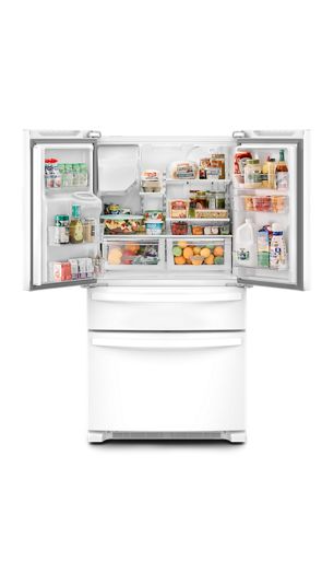 Whirlpool® 36-Inch Wide French Door Bottom Mount Refrigerator WRMF3636RW