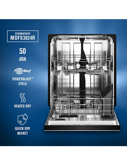 Maytag Front Control Dishwasher with PowerBlast Cycle MDFS3924RB