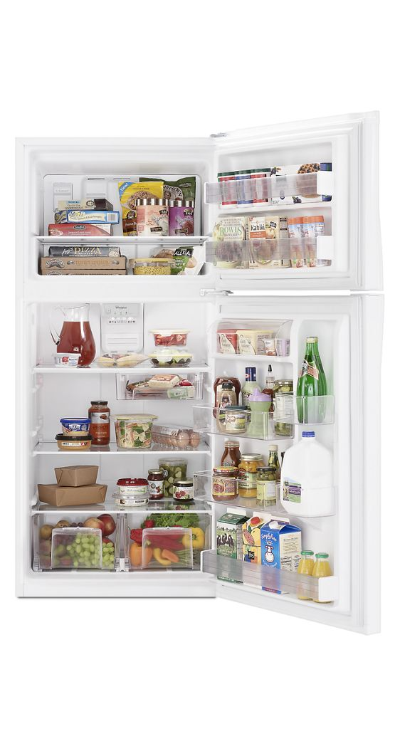 Whirlpool 30-inch Wide Top Freezer Refrigerator - 19 cu. ft. WRT549SZDW
