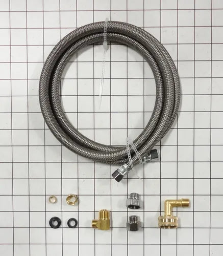 6' Braided Dishwasher Connector Kit w/Fitting WX28X326