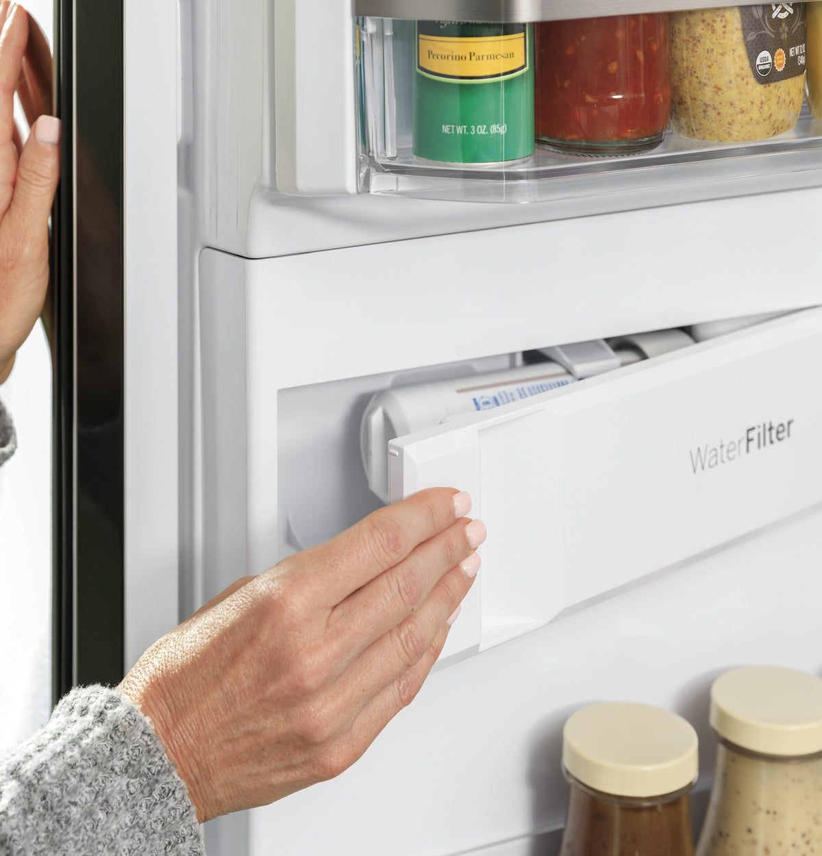 GE Profile™ 22.4 Cu. Ft. Smart Counter-Depth Fingerprint Resistant 4-Door French-Door Refrigerator with Door In Door PXD22BYPFS