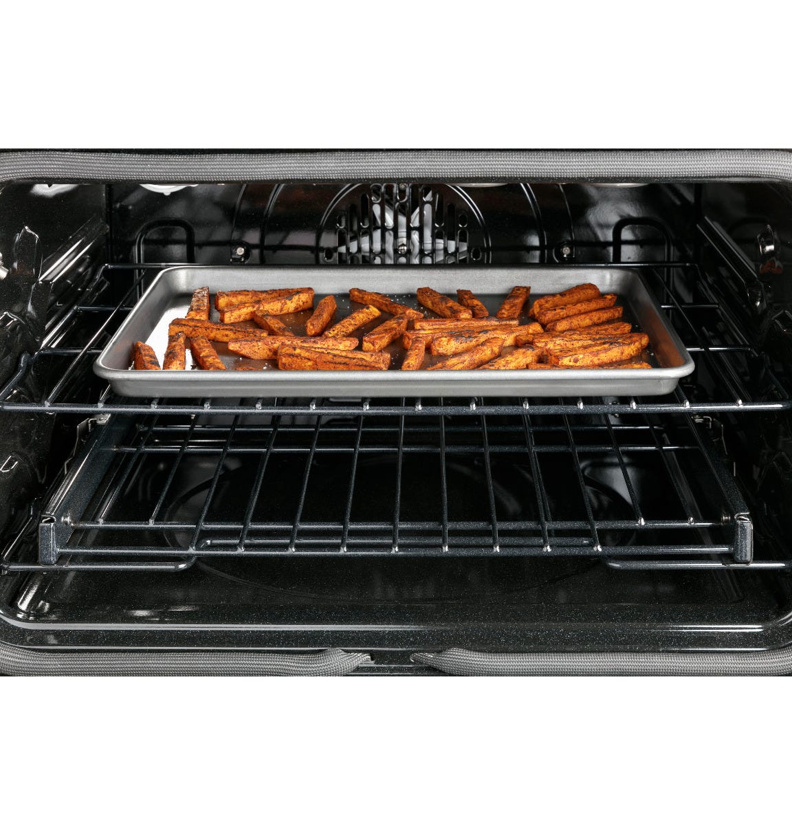 Café 30" Slide-In Front Control Induction and Convection Double Oven Range CHS950P3MD1