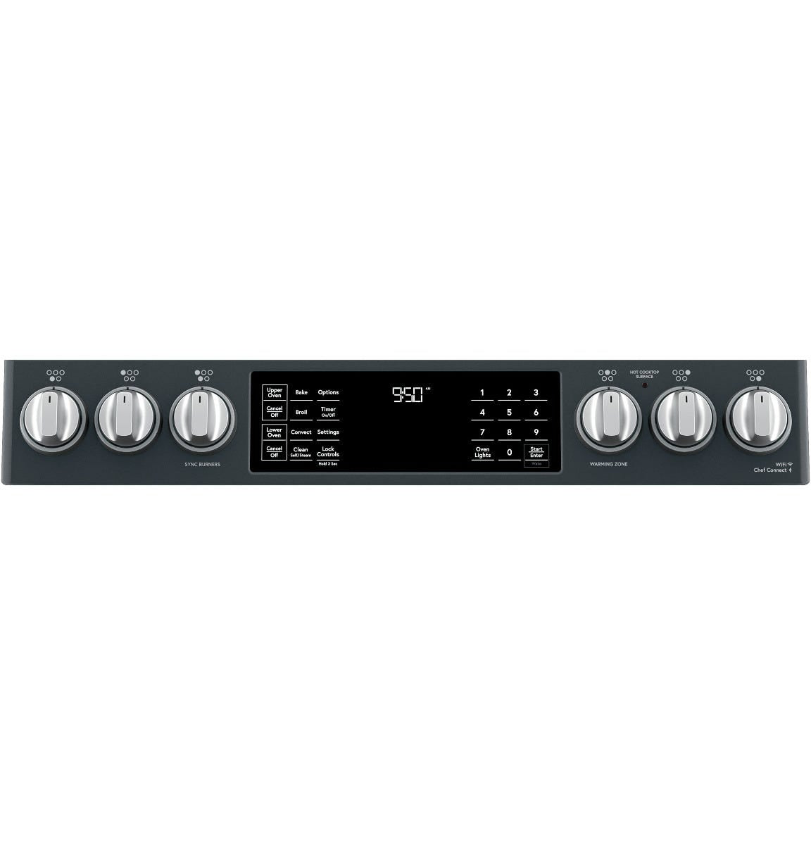 Café 30" Slide-In Front Control Induction and Convection Double Oven Range CHS950P3MD1