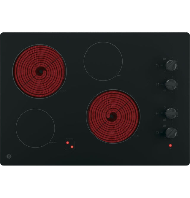 GE 30" Built-In Knob Control Electric Cooktop JP3030DWBB