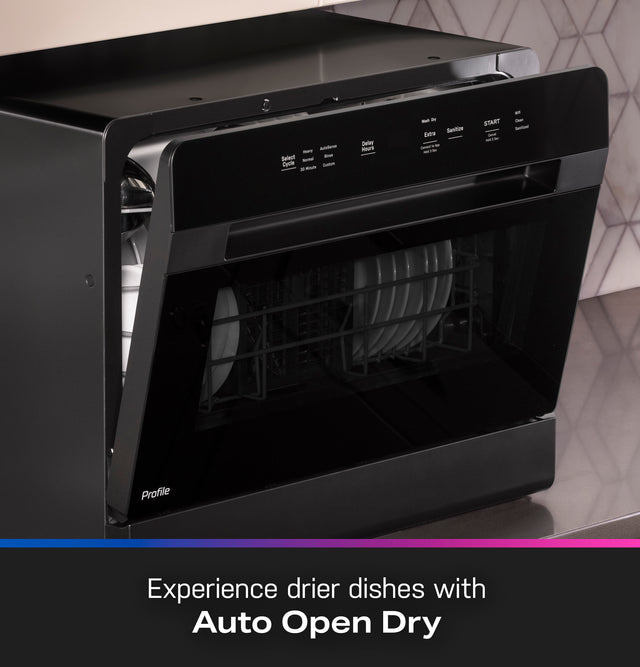 GE Profile™ ENERGY STAR® Smart Compact Dishwasher for Countertop or Built-In PZF560HGWBB