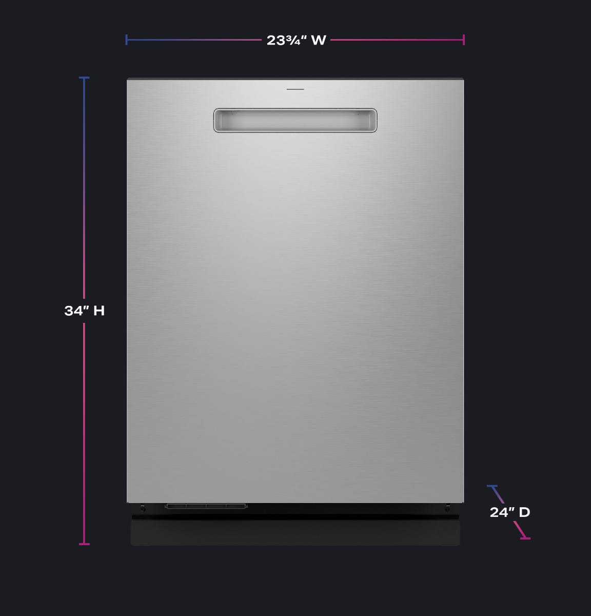 GE Profile ENERGY STAR Smart UltraFresh System Dishwasher with Microban Antimicrobial Technology with Deep Clean Washing 3rd Rack, 39 dBA PDP795SYVFS