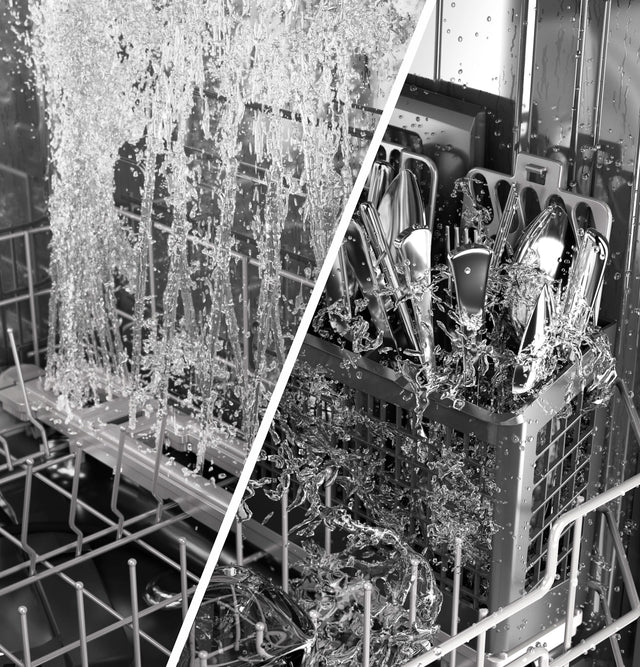 GE Top Control with Stainless Steel Interior Dishwasher with Sanitize Cycle GDT670SGVWW