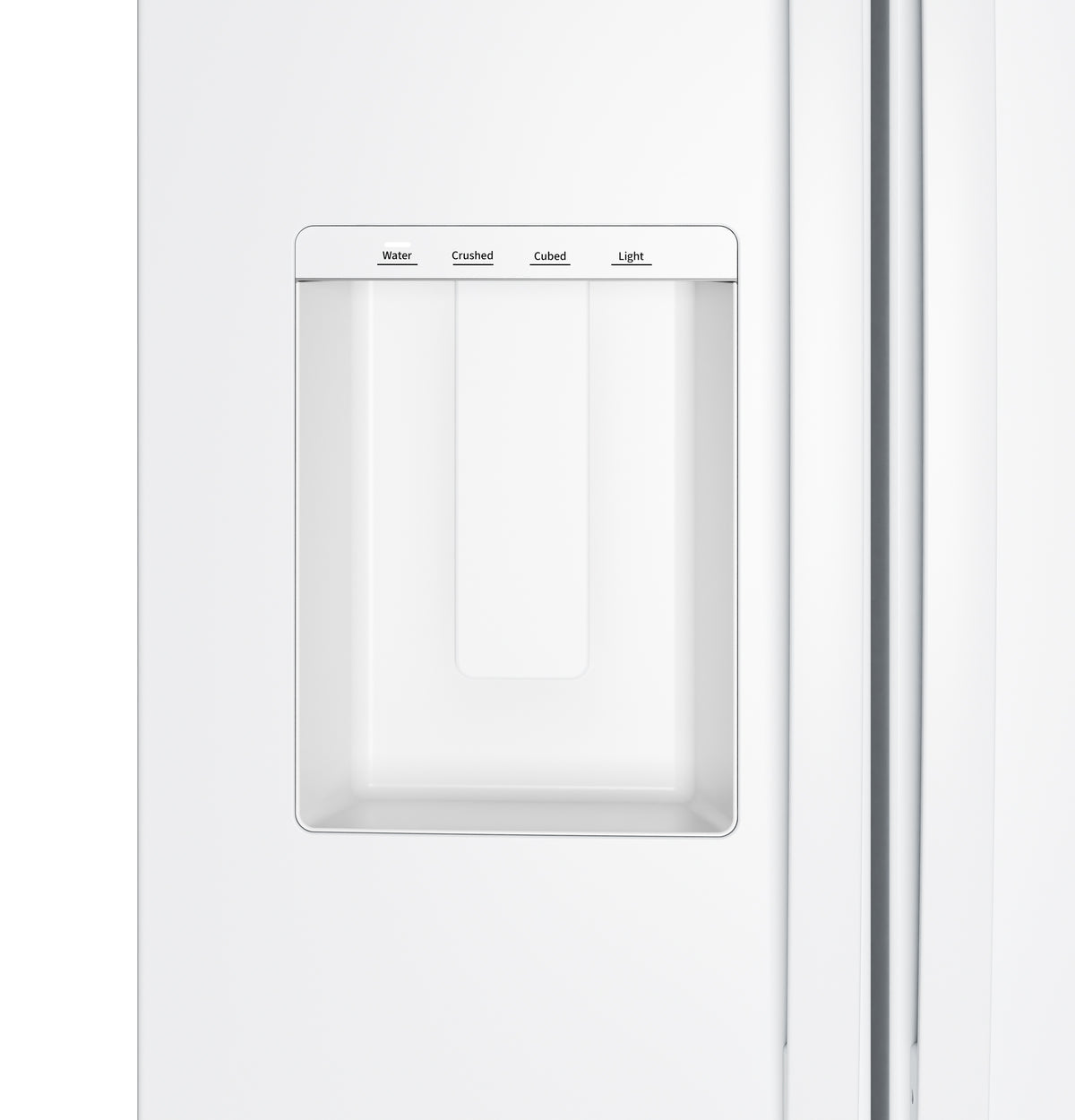 GE® 27.9 Cu. Ft. Side-By-Side Refrigerator with Extra Tall Dispenser and In-Door Icemaker GSS28NGYWW