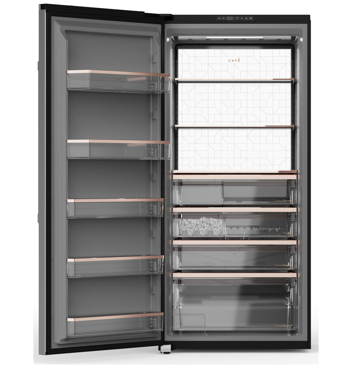 CAFÉ 19 Cu. Ft. Built-in Capable Single Door All Freezer with FlexIce™ Drawer CME19LBYZS1