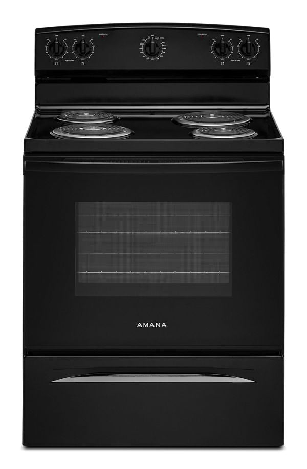 Amana® 30-Inch Electric Range with Extra-Large Oven Window AFCS2530TB