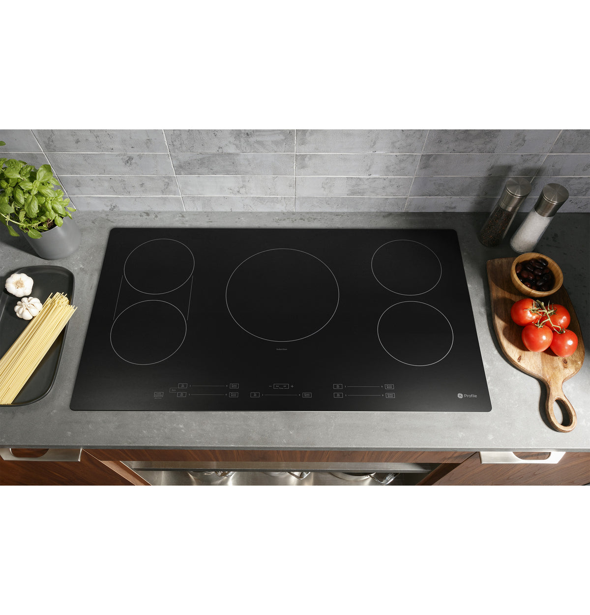 GE Profile™ ENERGY STAR® 36" Built-In Touch Control Induction Cooktop PHP6036DWBB