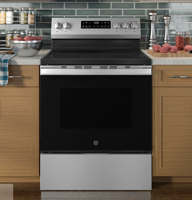 GE® ENERGY STAR® 30" Free-Standing Electric Range with Crisp Mode GRF500SVSS