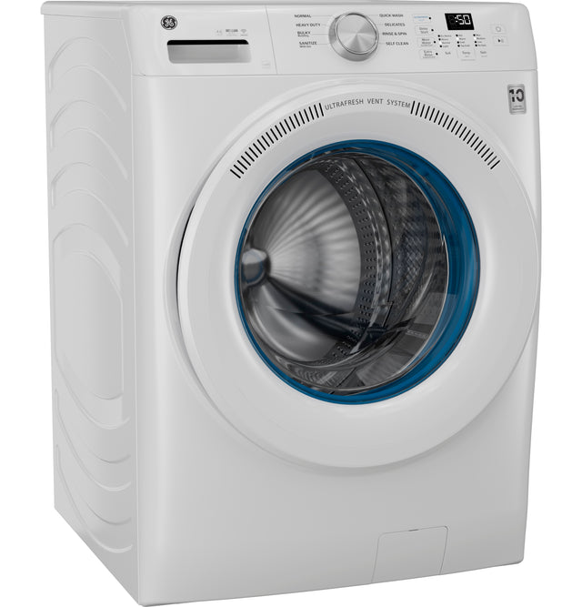 GE® ENERGY STAR® 4.6 cu. ft. Capacity Smart Front Load Washer with UltraFresh Vent System with OdorBlock™ GFW350SSYWW