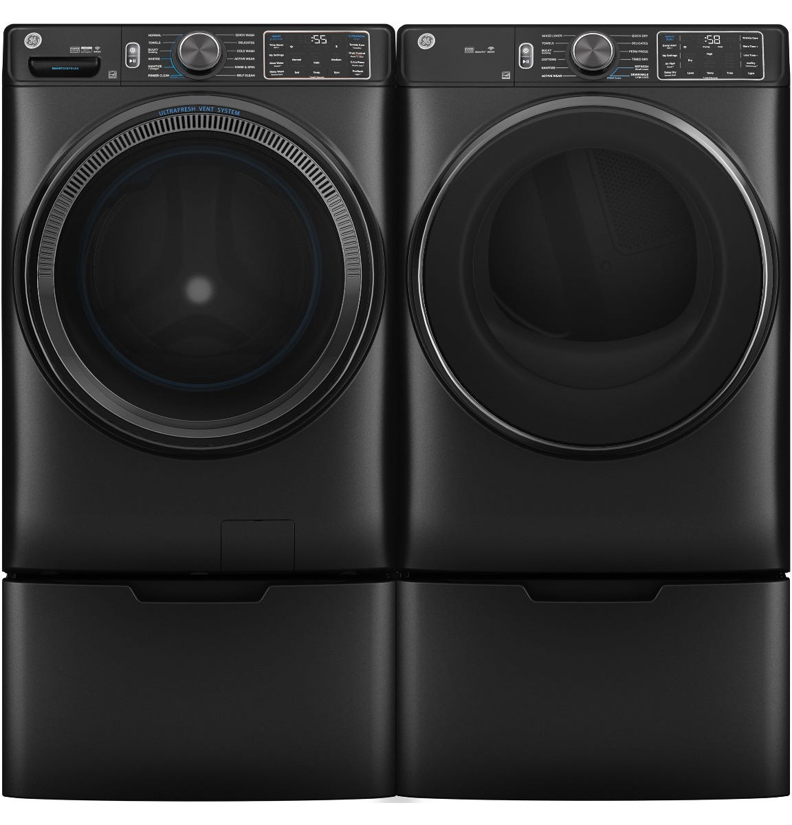 GE® 7.8 cu. ft. Capacity Smart Front Load Electric Dryer with Steam and Sanitize Cycle GFD65ESPVDS