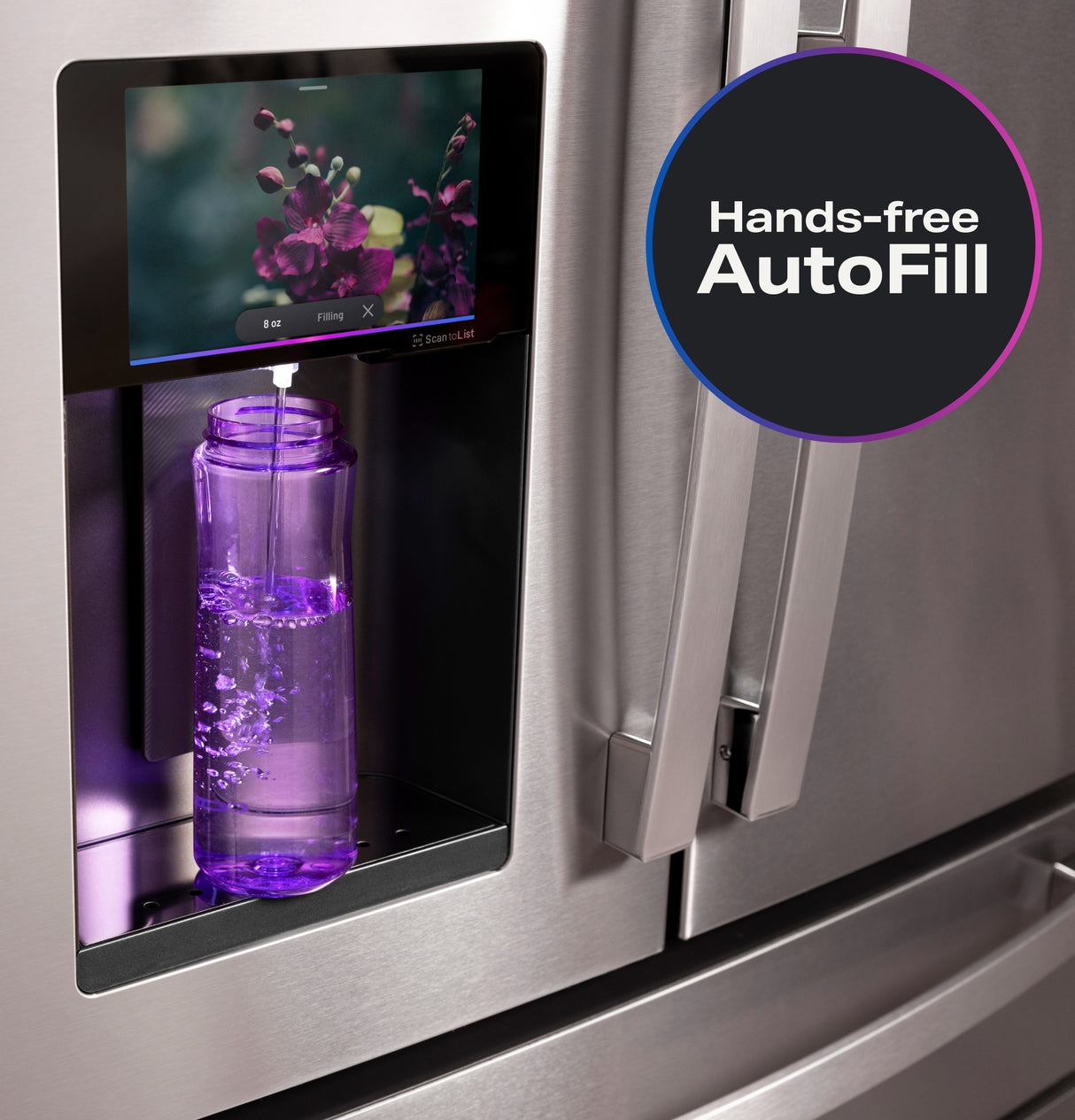 GE Profile™ ENERGY STAR® 27.9 Cu. Ft. Smart 4-Door French-Door Refrigerator with Kitchen Assistant PVD28HYYFS