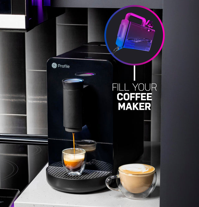 GE Profile™ ENERGY STAR® 22.9 Cu. Ft. Counter-Depth Quad-Door Refrigerator with Dual-Dispense AutoFill Pitcher and Door in Door PHD23BYWFS