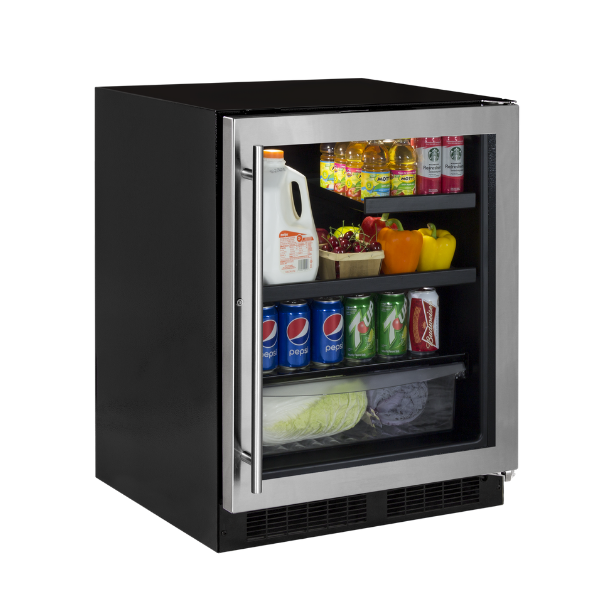 Marvel 24-IN LOW PROFILE BUILT-IN BEVERAGE CENTER WITH CONVERTIBLE SHELF AND MAXSTORE BIN MABV224SG31A