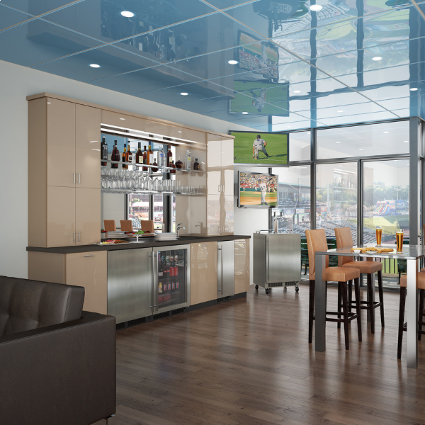 Marvel 24-IN LOW PROFILE BUILT-IN BEVERAGE CENTER WITH CONVERTIBLE SHELF AND MAXSTORE BIN MABV224SG31A