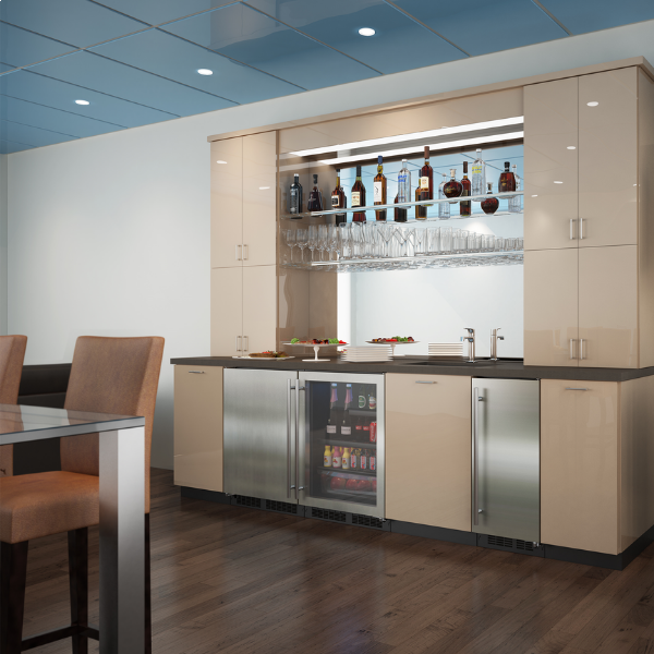 Marvel 24-IN LOW PROFILE BUILT-IN BEVERAGE CENTER WITH CONVERTIBLE SHELF AND MAXSTORE BIN MABV224SG31A