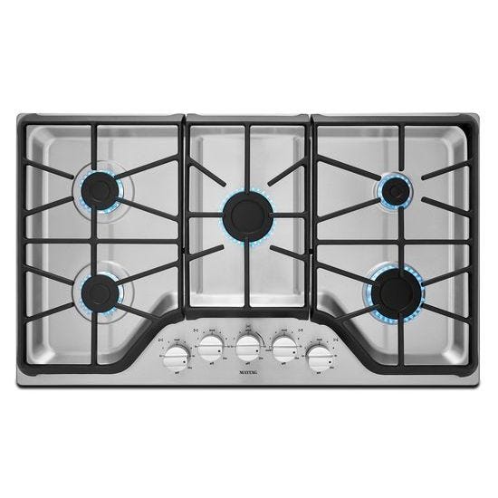 Maytag® 36-inch 5-burner Gas Cooktop with Power™ Burner MGC7536DS