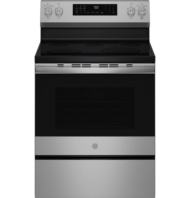 GE Profile™ ENERGY STAR® 30” Smart Free-Standing Electric Convection Range with No Preheat Air Fry and EasyWash™ Oven Tray PRF700AYFS