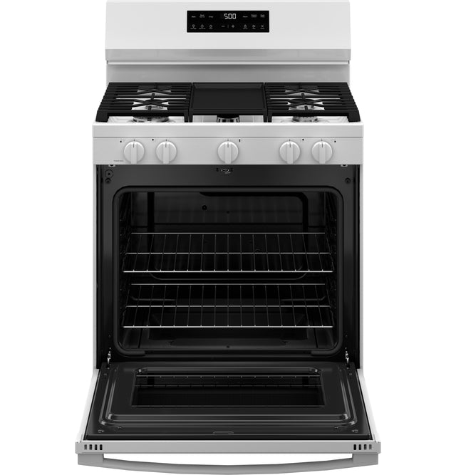 GE® 30" Free-Standing Gas Range with Crisp Mode GGF500SVWW