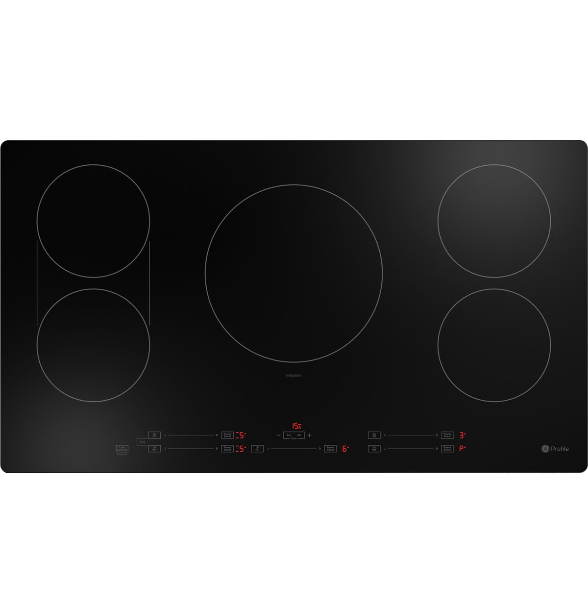 GE Profile™ ENERGY STAR® 36" Built-In Touch Control Induction Cooktop PHP6036DWBB
