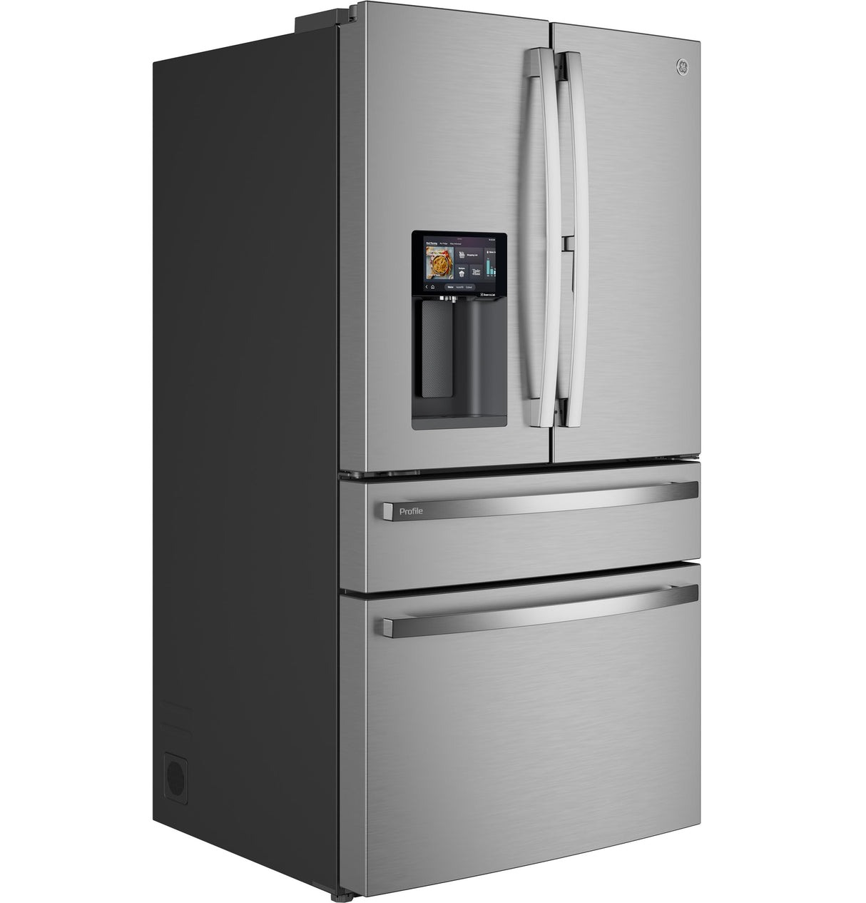 GE Profile™ ENERGY STAR® 27.9 Cu. Ft. Smart 4-Door French-Door Refrigerator with Kitchen Assistant PVD28HYYFS