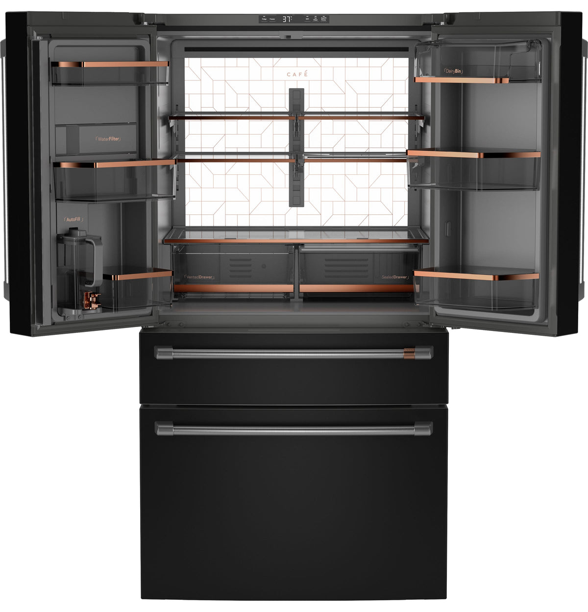 Café ENERGY STAR 29 Cu. Ft. Smart 4-Door French-Door Refrigerator CGE29DP3TD1