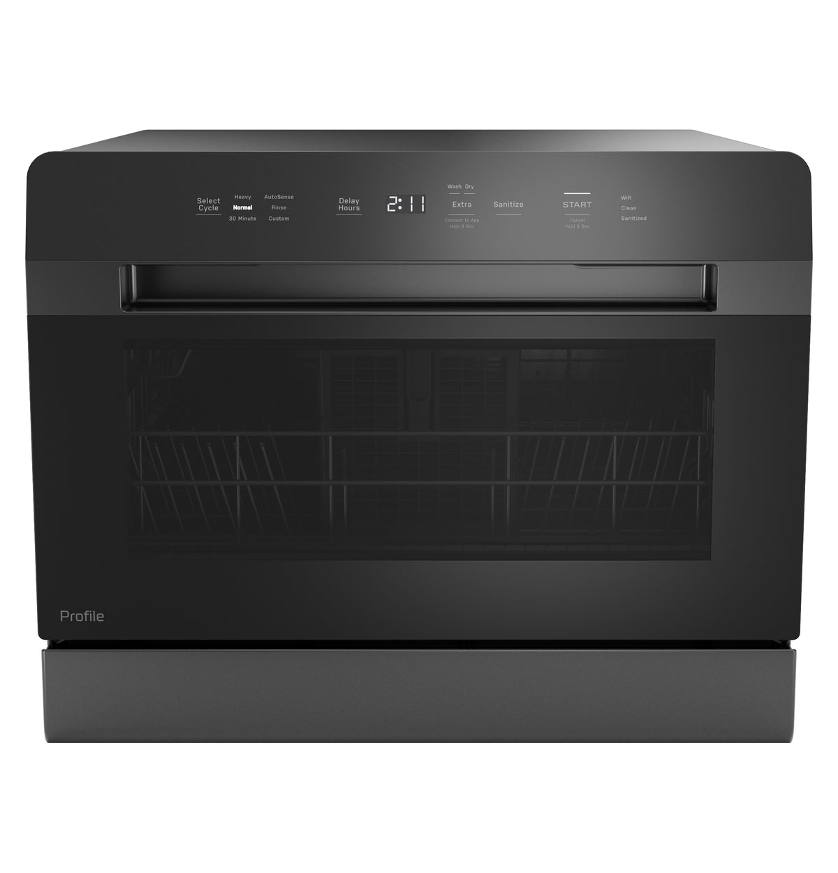 GE Profile™ ENERGY STAR® Smart Compact Dishwasher for Countertop or Built-In PZF560HGWBB