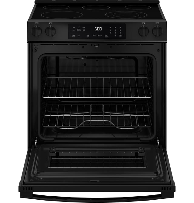 GE® 30" Slide-In Electric Range GRS500PVBB