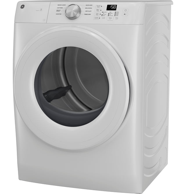 GE® ENERGY STAR® 7.8 cu. ft. Capacity Smart Front Load Gas Dryer GFD35GSSYWW