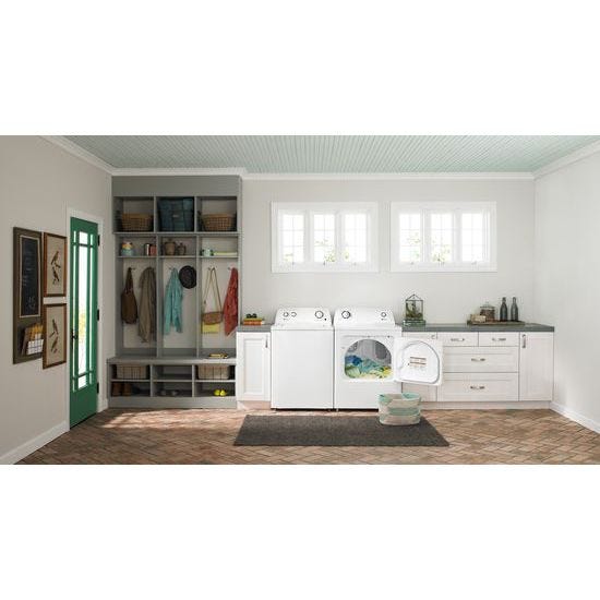 Amana 6.5 cu. ft. Top-Load Electric Dryer with Automatic Dryness Control NED4655EW