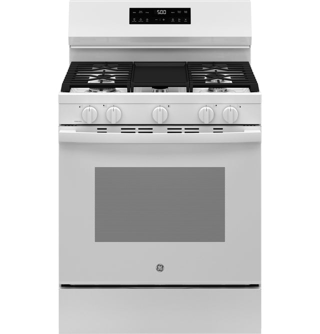 GE® 30" Free-Standing Gas Range with Crisp Mode GGF500SVWW