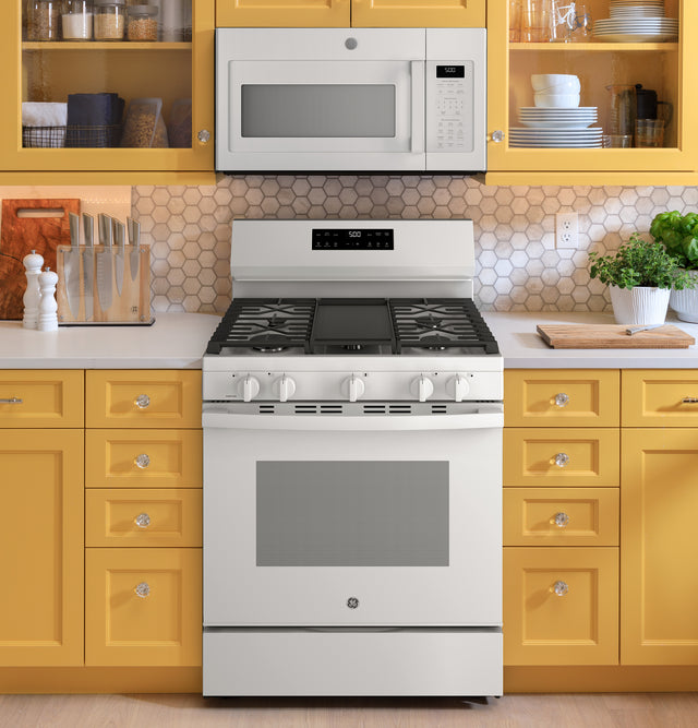 GE® 30" Free-Standing Gas Range with Crisp Mode GGF500SVWW