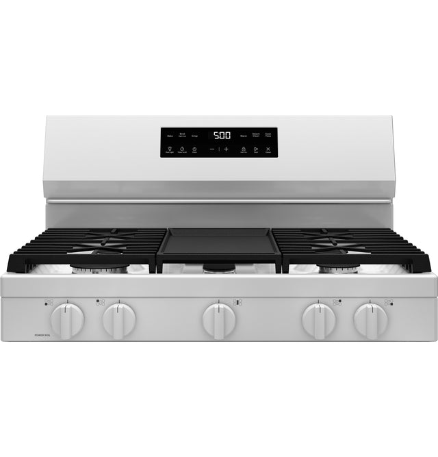 GE® 30" Free-Standing Gas Range with Crisp Mode GGF500SVWW