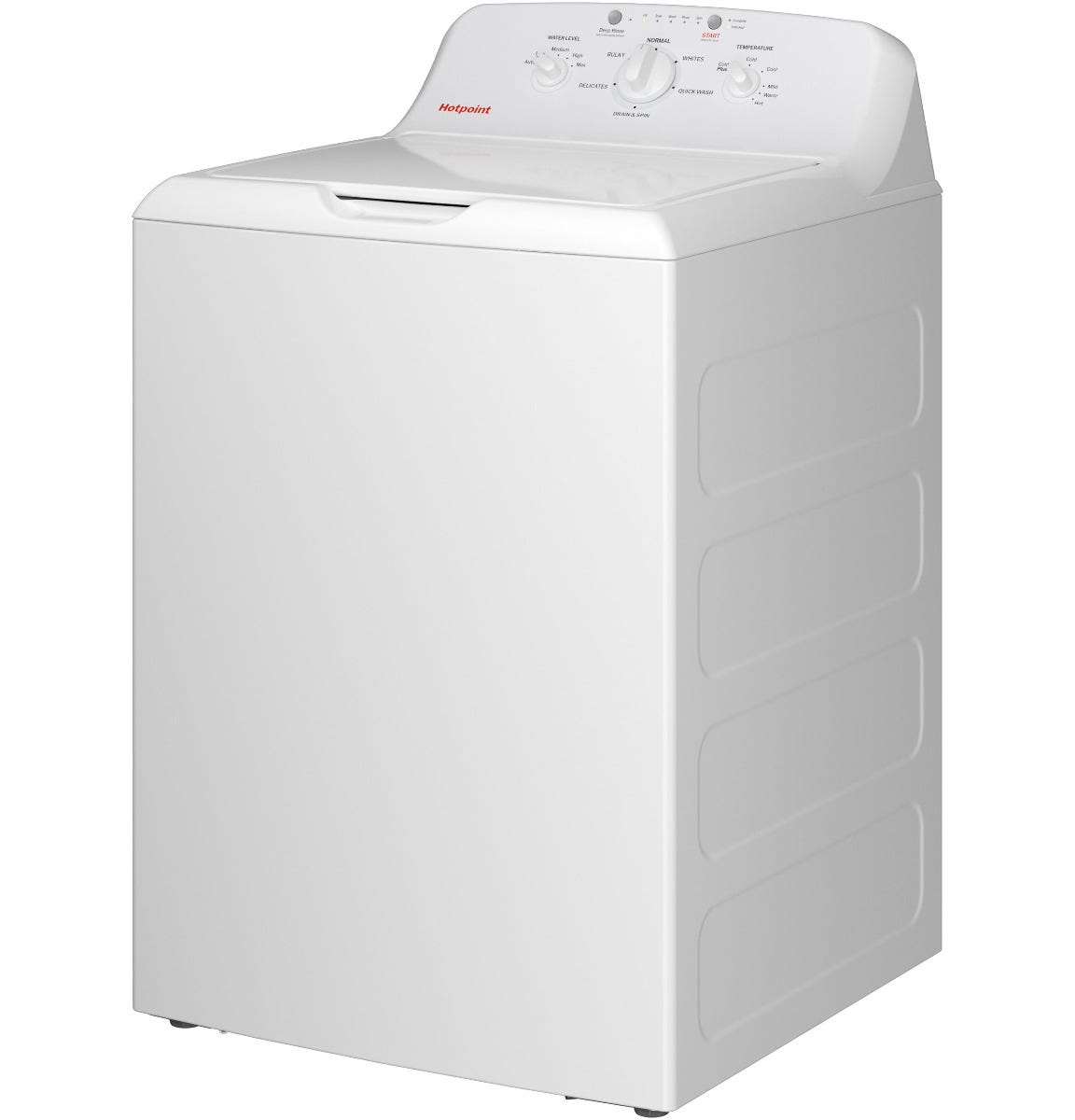 Hotpoint 4.0 cu. ft. Capacity Washer with Stainless Steel Basket, Cold Plus and Water Level Control HTW265ASWWW