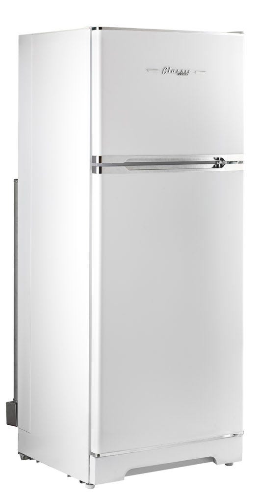 Unique 14 cu/ft Classic Retro Marshmallow White Propane Refrigerator Standard Model UGP-14C CR SM W