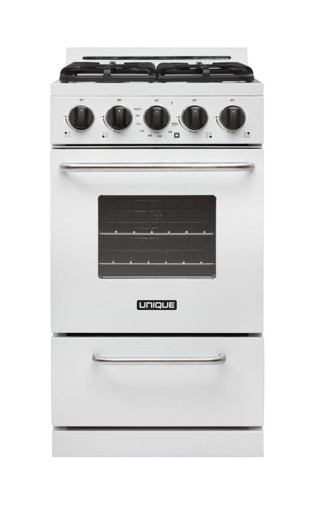 Unique Classic 20' White Off Grid Propane Range UGP-20G OF1 W