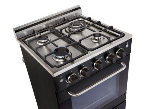 Unique Prestige 20" Black Convection Gas Range, Electronic Ignition UGP-20V PC1 B