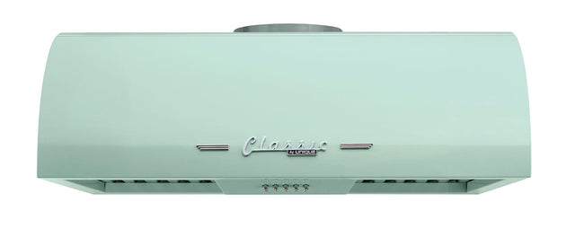 Classic Retro 24-inch 500 CFM Ducted Under Cabinet Range Hood with LED Lighting in Summer Mint Green UGP-24CR RH LG