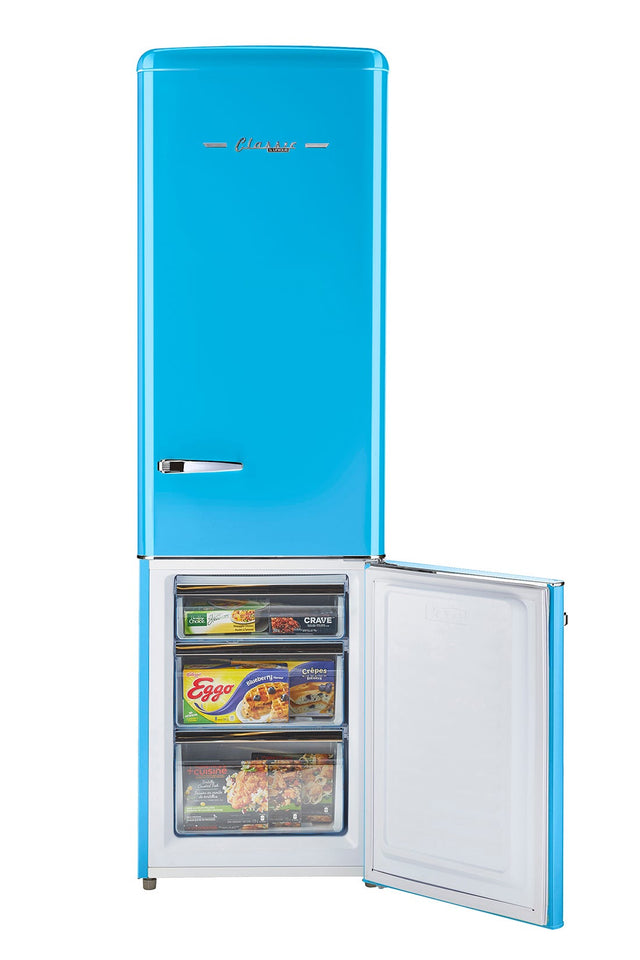 Classic Retro 21.6 in. 8.7 cu. ft. Retro Bottom Freezer Refrigerator in Robin Egg Blue, ENERGY STAR UGP-275L RB AC