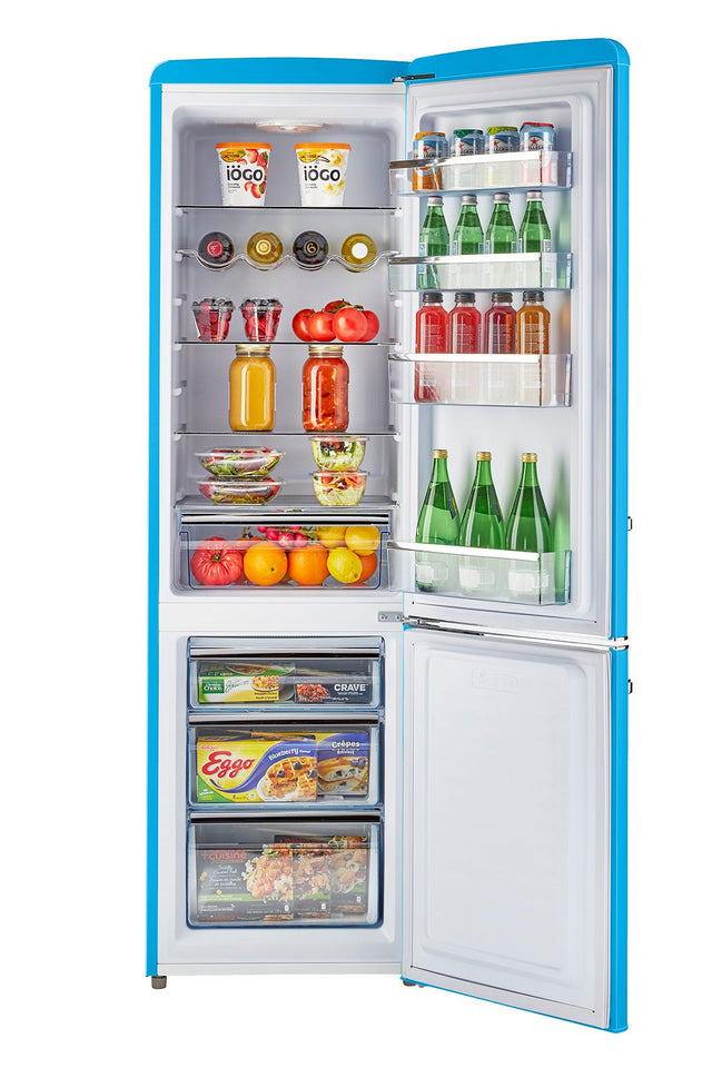 Classic Retro 21.6 in. 8.7 cu. ft. Retro Bottom Freezer Refrigerator in Robin Egg Blue, ENERGY STAR UGP-275L RB AC
