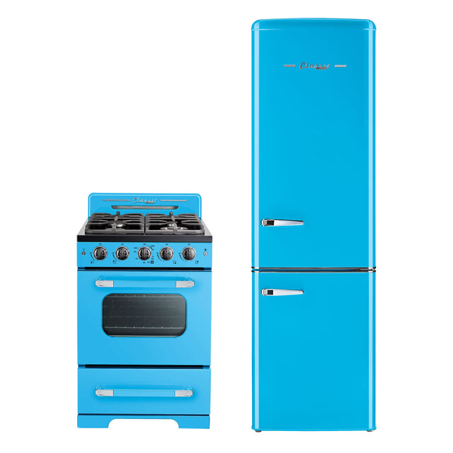 Classic Retro 21.6 in. 8.7 cu. ft. Retro Bottom Freezer Refrigerator in Robin Egg Blue, ENERGY STAR UGP-275L RB AC