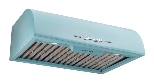 Unique 30' Classic Retro Ocean Mist Turquoise Range Hood UGP-30CR RH T