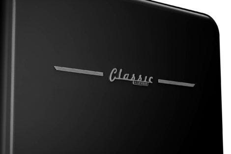 Classic Retro 30 in 17.7 cu. ft. Frost Free Retro Bottom Freezer Refrigerator in Midnight Black, ENERGY STAR UGP-510L B AC
