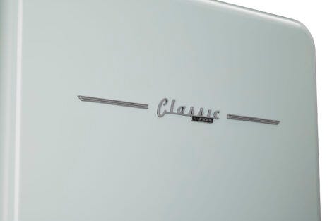 Classic Retro 30 in 17.7 cu. ft. Frost Free Retro Bottom Freezer Refrigerator in Summer Mint Green, ENERGY STAR UGP-510L LG AC